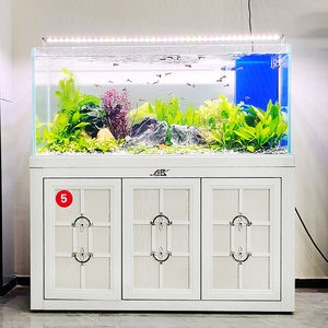 Industriële Stijl Aquascape <span class=keywords><strong>Aquarium</strong></span> Kant Overloop Sump Filter Tank Onderhoudsarme Rivierstroom Ecosysteem Vissen - Product Image 3