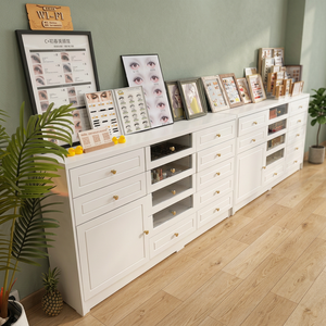 Vitrine de salon de manucure, armoire à vernis à ongles, armoire de rangement pour vernis à ongles et colle, armoire de rangement sur pied avec tiroirs - Product Image 2