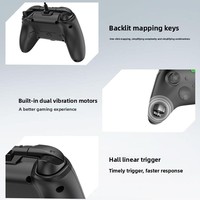 Manette filaire avec joysticks et gâchettes à effet Hall, manette de jeu avec Turbo T-A102L, double vibration, compatible avec PC, TV BOX, TÉLÉPHONE