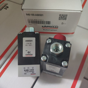 โซลินอยด์วาล์ว Camozzi รุ่น 648-150 110V DC 2 ตำแหน่ง 3 ทาง แรงดันสูงสุด 8 บาร์ - Product Image 2