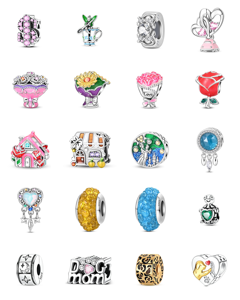 Pan Jia Dora Bead Muñeco de Nieve Navideño Serie Cruz DIY Chapado en Oro Colgante de Cuentas Pendientes Cadena de Mano Accesorios - Product Image 1