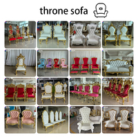 LEDA Vente spéciale à durée limitée Chaises d'amour de style baroque, canapé deux places, canapé de mariage