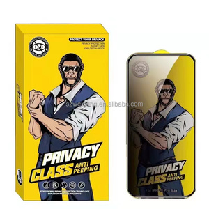 Película templada de pantalla de privacidad GH13 Gorilla, adecuada para Apple 11 12 13 14 <span class=keywords><strong>15</strong></span> 16PROMAX película protectora de pantalla completa antiestática - Product Image 2