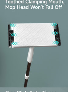 Mopa Plana Ajustable Realida con Mango Desmontable, Mopa para <span class=keywords><strong>Limpieza</strong></span> <span class=keywords><strong>de</strong></span> Pisos con Sistema <span class=keywords><strong>de</strong></span> Paño Reemplazable - Product Image 4