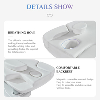 Lit de massage moderne de luxe Table de massage électrique pour salon spa avec 4 moteurs Table de massage pour cils faciaux réglable pour le corps entier