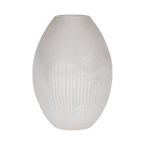 Textured Silhouette Glass Vase For Living Room And Home Decor Decorative Flower Vase For Mantel Bedroom Or Office Display - Product Image 3