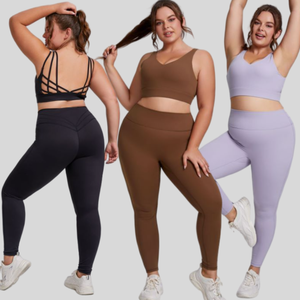 XXXL Sexy Strap Leve Sutiãs Esportivos Mulheres Correndo à Prova de Choque Beleza Voltar Imprimir Yoga Vest Plus Size Ginásio Fitness Yoga Conjuntos - Product Image 1