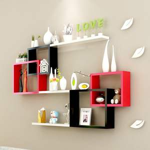 משושה קיר דקור צף מדפים-3-Pack דקורטיבי מדף סט-ברגים ועוגנים כלול-אורן עץ גיאומטרי Shelv - Product Image 2