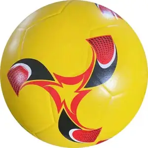 Футбольный мяч, размер 4, изготовленный на заказ, желтый, синий, красный, резиновый футбольный мяч, тренировочный мяч, производитель
