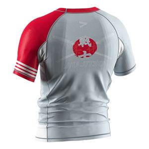 Ancient Warrior Rash Guard à manches courtes sublimé, protection UV, No Gi MMA - Product Image 4