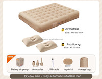 Matelas gonflable double avec pompe intégrée lit gonflable entièrement automatique