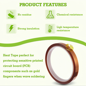 Wholesale Double Sided High Temperature Resistant Masking Tape Heat-Resistant <strong>Vinyl</strong> Material Hot Melt <strong>Adhesive</strong> Custom Thickness - Product Image 3