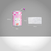 Lingettes humides pour bébé écologiques, parfumées, antibactériennes, extra douces, emballées individuellement, jetables dans les toilettes, mini lingettes en boîte