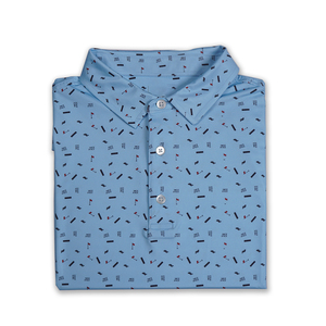 ODM Golf de luxe pour hommes pour polos haute qualité Polyester Spandex Slim Fit respirant partout imprimé numérique T-shirts pour hommes - Product Image 3