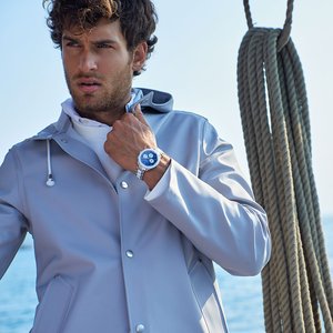 Reloj de Cuarzo Impermeable de 40 mm para Hombre, Marca Italiana de Moda de Lujo, Cronógrafo Marino de Acero Inoxidable de 18 mm, Último Modelo en Venta - Product Image 2
