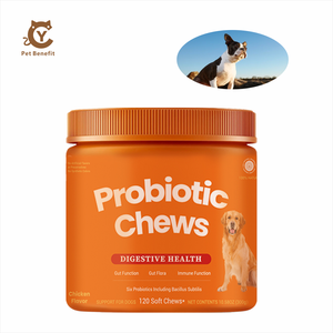 Suplementos Probióticos Masticables para Perros OEM/ODM 3 en 1 para la Salud Digestiva, Absorción Rápida, Sin Granos, para el Estreñimiento y el Mal Aliento, con Bacillus - Product Image 2
