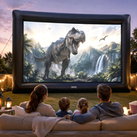 Écran de projection gonflable extérieur personnalisé, durable, imperméable et résistant aux intempéries
