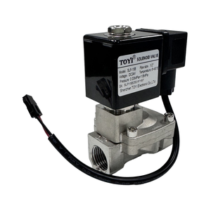 Válvula Solenoide de Alta Presión AC220V DC12 24v de Acero Inoxidable 304, Normalmente Cerrada/Abierta, Conexión de Soldadura de Brida, OEM - Product Image 2