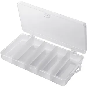 Прозрачная коробка для рыболовных снастей Box002, 17,5*9,5*2,8 см, с несколькими отделениями