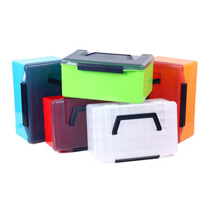 Boîte <span class=keywords><strong>de</strong></span> pêche mini boîte <span class=keywords><strong>de</strong></span> <span class=keywords><strong>rangement</strong></span> boîte <span class=keywords><strong>de</strong></span> leurre en plastique transparent pour jig leurre cuillère appât crochet accessoires boîte d'organisation - Product Image 4