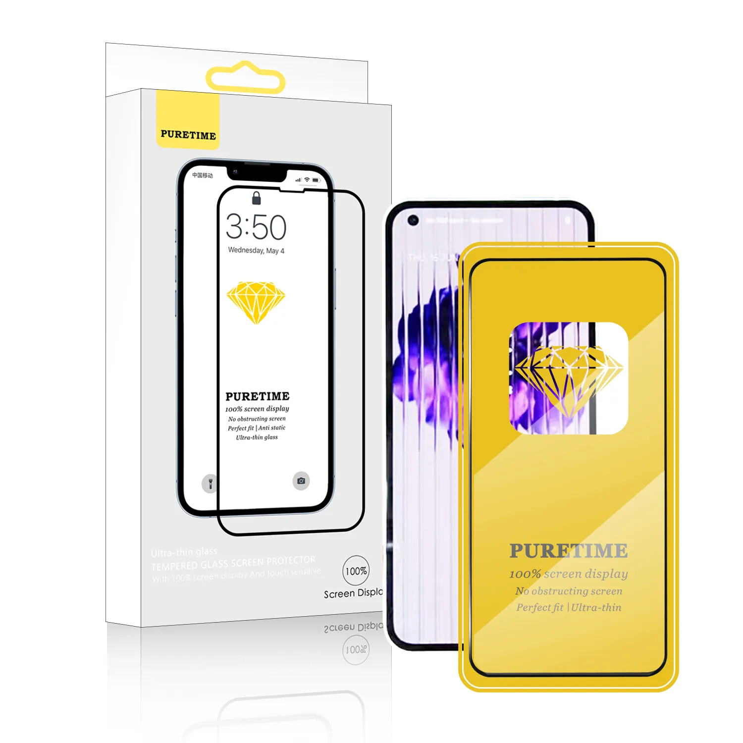 Anti-Fingerprint Screen Protector For Oneplus Nothing phone Full Glue HD Clear Tempered Glass Phone Screen Protectors