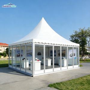 Tente de réception en PVC de haute qualité pour événements, mariages, salons professionnels, pagode extérieure, <span class=keywords><strong>barnum</strong></span>, tente de mariage, 3x3m, 4x4m, 5x5m - Product Image 2