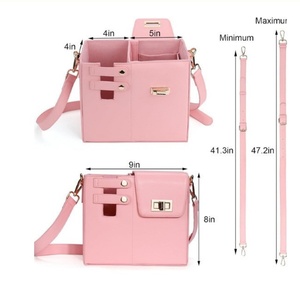 Elegante <span class=keywords><strong>Borsa</strong></span> Multifunzionale di Lusso in Pelle PU per Bottiglia d'Acqua da 40 oz, Organizer con Tracolla per Tumbler da <span class=keywords><strong>Donna</strong></span> - Product Image 6