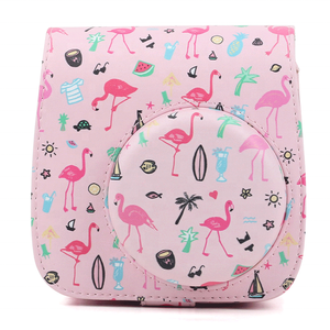 compacta proteger caso bolsa de mensajero de cuero Pu bolso de la cámara para <span class=keywords><strong>Fujifilm</strong></span> <span class=keywords><strong>Instax</strong></span> Mini 8 8 + Mini 9 - Product Image 3