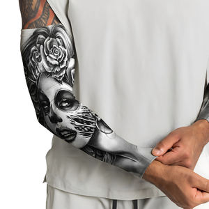 Manchons de bras anti-UV personnalisés, respirants, écologiques, unisexes, UPF50+, en soie glacée, à séchage rapide, rafraîchissants, pour tatouage, pour l'extérieur - Product Image 2