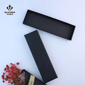 Factory Wholesale Simple Cheap Black Paper Box Cover Pen Box