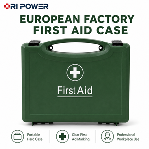 ORIPOWER Trousse de premiers <span class=keywords><strong>secours</strong></span> portable en plastique rigide <span class=keywords><strong>vide</strong></span>, boîte de rangement médical pour le bureau, l'atelier, les situations d'urgence - Product Image 1