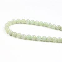 Perles en vrac de pierre précieuse naturelle, de jade brut classique vert clair, neuves