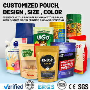 Bolsa de Papel Kraft con Cierre Zip, sin Impresión, de Lebei Packing Stock, con Fondo Cuadrado Plano, Refuerzos Laterales y Ventana - Product Image 6