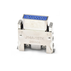 ขั้วต่อไฟฟ้ารุ่น J14A ซีรีส์ J14A-15TK แบบตัวเมีย 15 ขา รุ่น 250908 ขั้วต่อทรงสี่เหลี่ยมสำหรับยานอวกาศ - Product Image 1