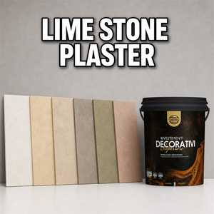 Peinture à la chaux naturelle VALIDEA Lime Stone Plaster, finition mate, respirante, faible teneur en COV, revêtement mural en poudre pour - Product Image 3