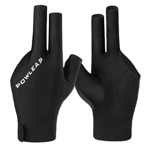 Перчатки для бильярда, Новое поступление от производителя, открытые спортивные перчатки с тремя пальцами для игрока в бильярдном бассейне