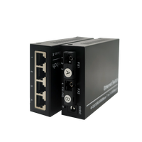 Convertidor de Medios SC de Venta Caliente de Fábrica, Transceptor de Fibra Gigabit 20KM 2SC +4 RJ45, Conmutador de Red A/B, Convertidor de Medios de Fibra Óptica