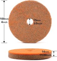Pad Poles Busa Spons 4-inci, Dapat Disesuaikan OEM, Pad Poles Marmer & Batu, Poles Kering/Basah, Grit Tinggi Jintong