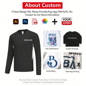 T-shirt de sport à manches longues pour homme, nouvelle collection automne, séchage rapide, en soie glacée, 180 grammes, tissu tricoté, doux pour la peau, idéal pour la course en extérieur - Product Image 2