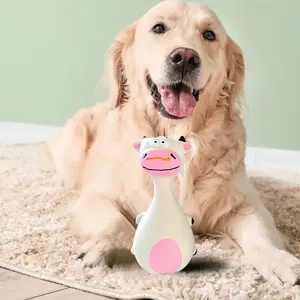 Juguetes de Látex para Perros, Lindos Juguetes Interactivos con Sonido para Masticar, Juguetes con Sonido para la Salud Dental de Cachorros, para Masticar y Limpiar los Dientes, Suministros para Mascotas - Product Image 6