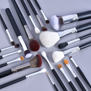 DailyQueen 20pcs ensemble <span class=keywords><strong>de</strong></span> pinceaux <span class=keywords><strong>de</strong></span> maquillage professionnel brosses pour le corps en gros kit <span class=keywords><strong>de</strong></span> maquillage noir - Product Image 6