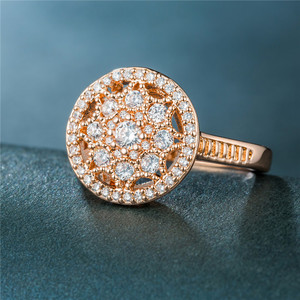 Full Paved Star Style Zircon Women Ring Romantic Engagement Daily Banquet Hand Jewelry - Product Image 4