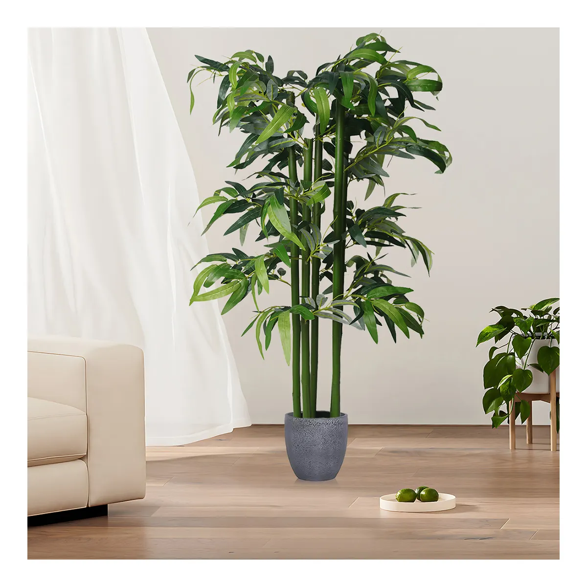 PZ-5-16 Outdoor Indoor Decoration Faux Plastic Green Bonsai Artificial Bamboo Tree Plant for Home Decor