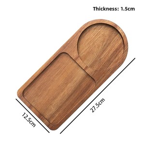 Desktop Divided <b>Tea</b> <b>Tray</b> with Compartments Minimalist Design for Coffee Shop Afternoon <b>Tea</b> Use - Product Image 6