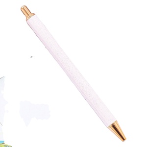 Stylo bille personnalisé à paillettes, stylo à clic en métal, logo personnalisé, cadeau promotionnel pour le bureau ou les commandes en gros - Product Image 3