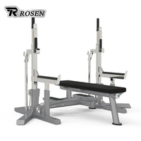 Banc de musculation professionnel multifonctionnel réglable pour l'entraînement de la force des pectoraux et des épaules – Idéal pour la compétition