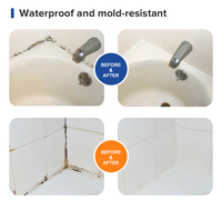 Scellant silicone acétique haute flexibilité, scellant transparent Sikaflex pour l'étanchéité des toilettes et des salles de douche