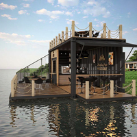 Nouveau Design Conteneur en Acier Préfabriqué Restaurant et Café Expédition Cuisine pour Villas Maisons Conteneur