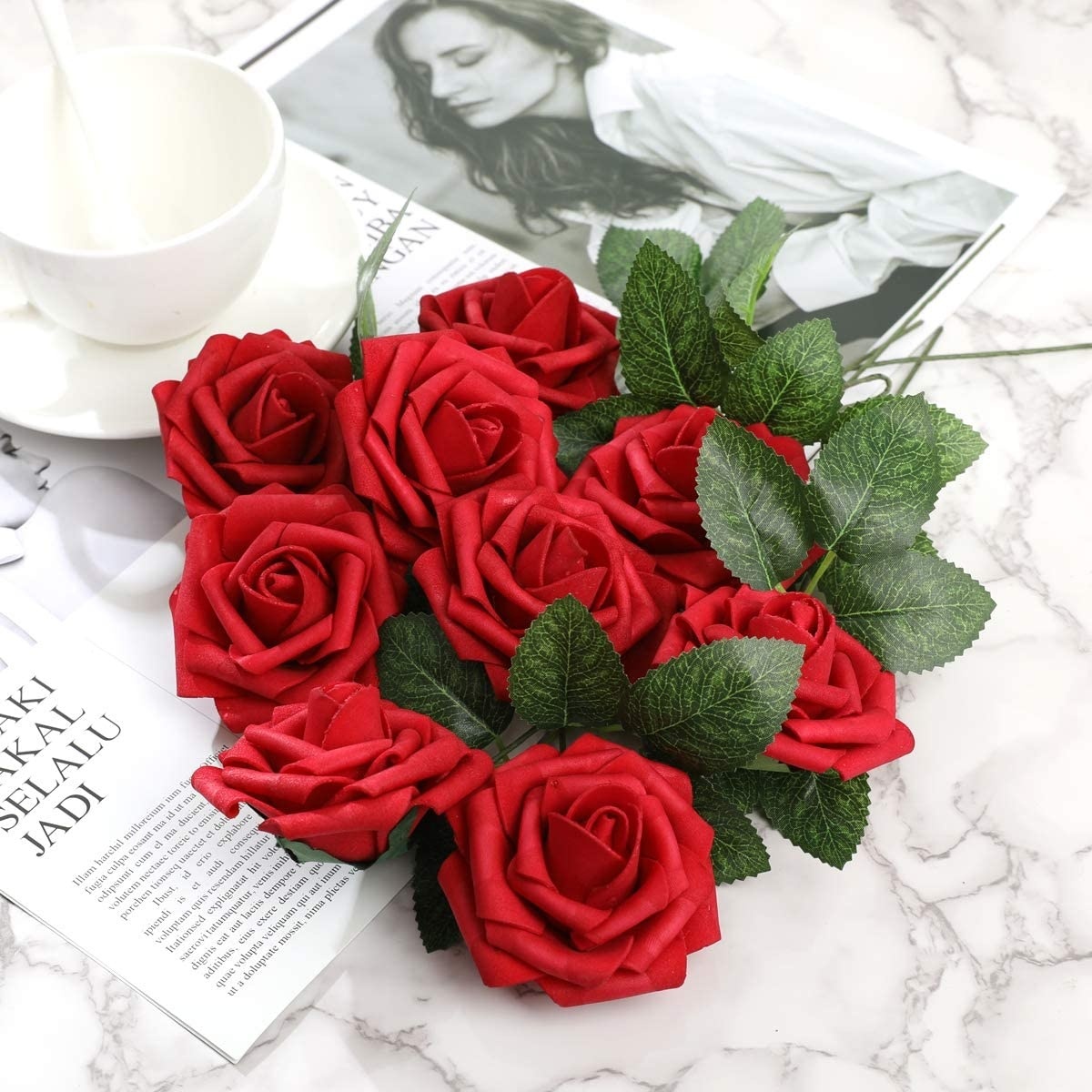 How to Choose Artificial Roses Red with Stem: Buying Guide