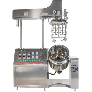 VBJX Paste Perfume Oil Shampoo Mixing Tank With Heater Chiller For Cosmetics Production Cream Homogenizer And Scraper In Line